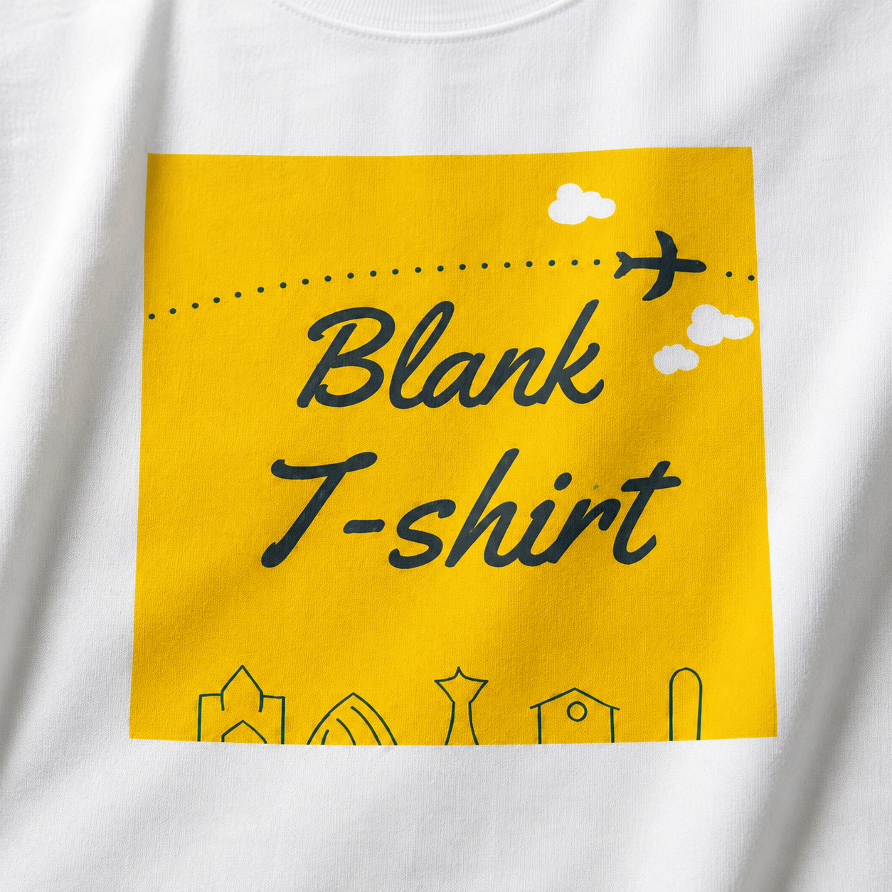 Close-up image of the same T-shirt showing its original print, artwork or embroidery, created using ListingReady without changing placement, scale or colour.
