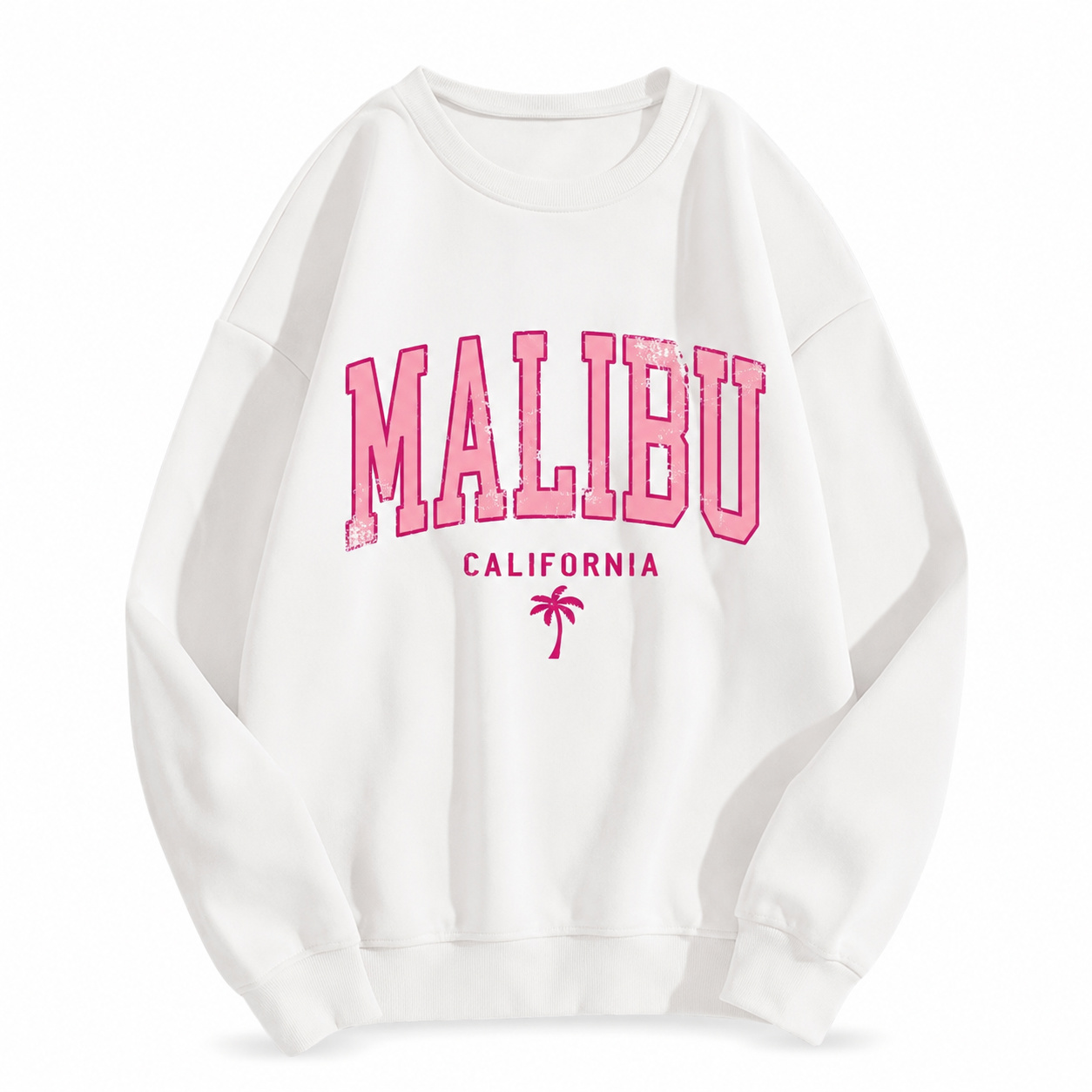 Amazon-ready main listing image of the same hoodie or sweatshirt on a pure white background, created using ListingReady while preserving the original colour, print, hood, drawstrings, cuffs, stitching and proportions.