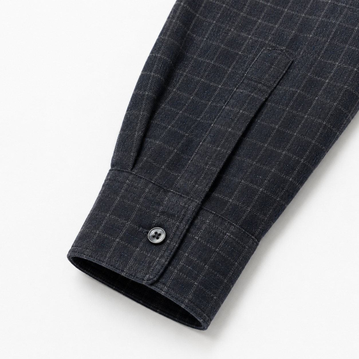 Sleeve & Cuff Detail Image result for the same shirt, created using ListingReady while preserving the original colour, pattern, collar, buttons, sleeves, cuffs and proportions.